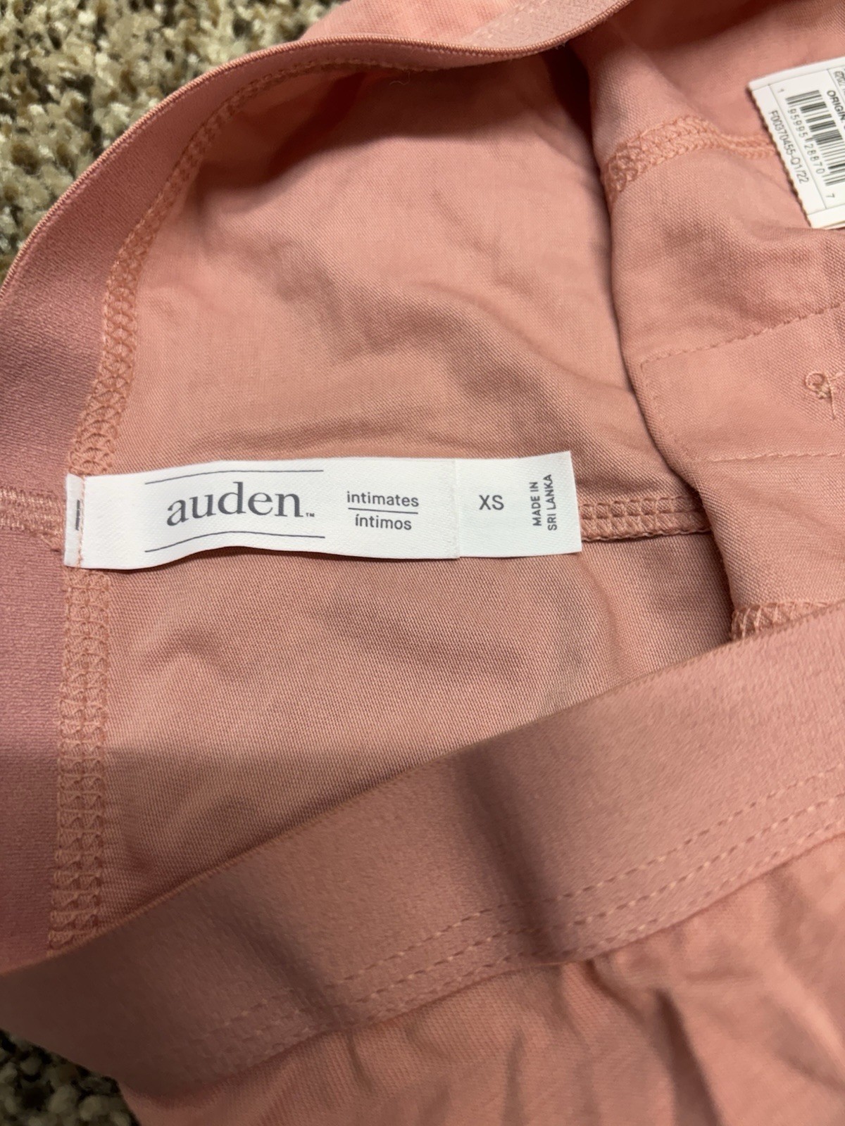 Auden Pink Cotton Blend Boyshort Panty. Size: XS.