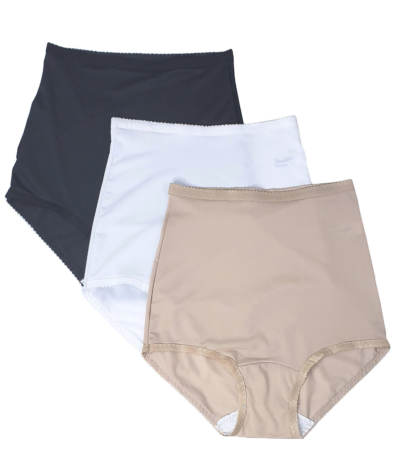Shadowline Womens Panties Underwear Brief Nylon Spandex Shaping Nude/White/Black