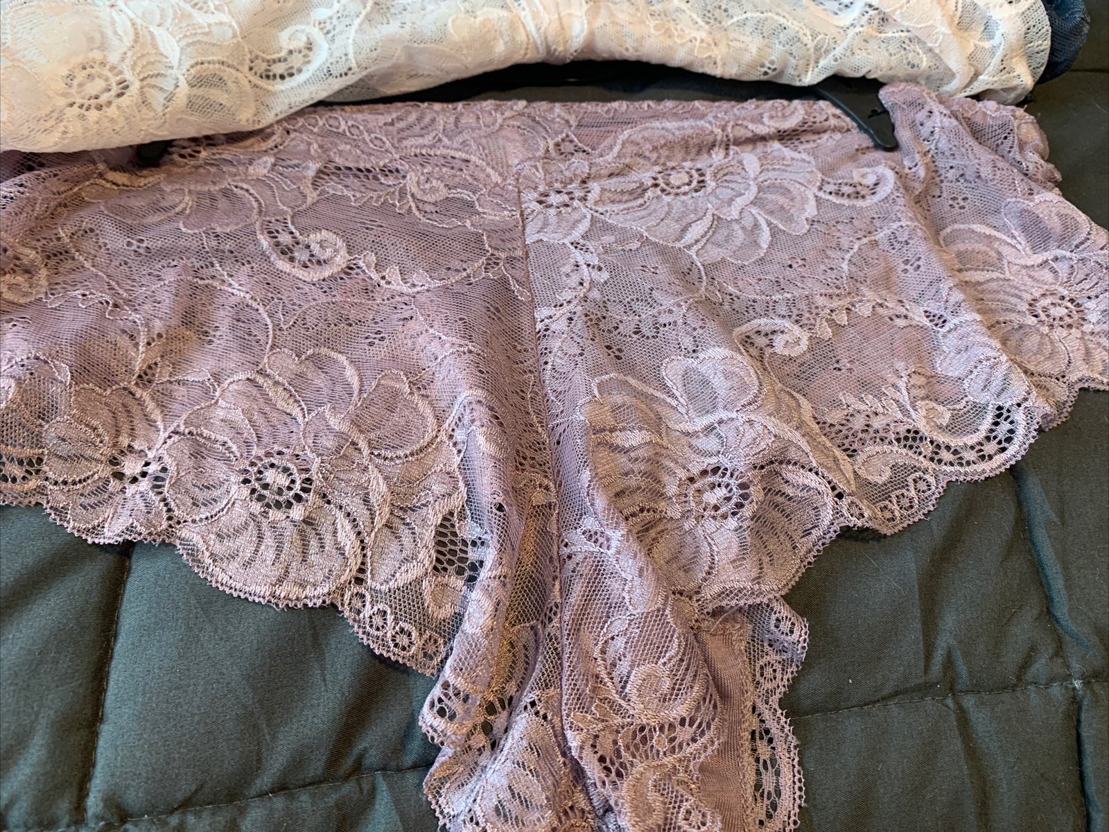 DELTA BURKE 3 PACK BRIEF PANTIES UNDERWEAR 1X PLUS LACE BLUE PINK