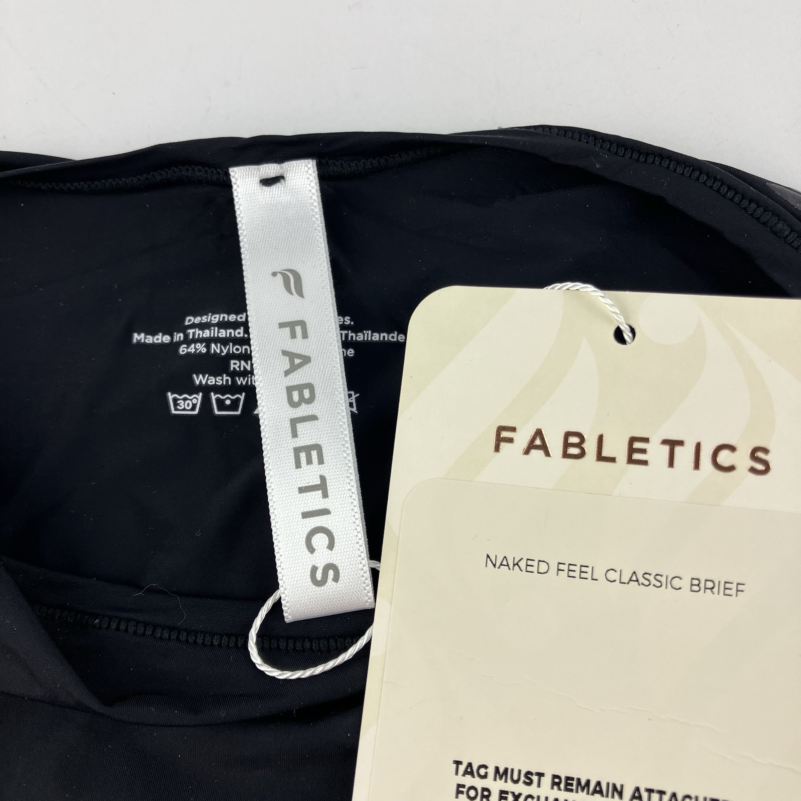 Fabletics Naked Feel Classic Brief Small /6 Ultra Thin Sheer Lightweight New