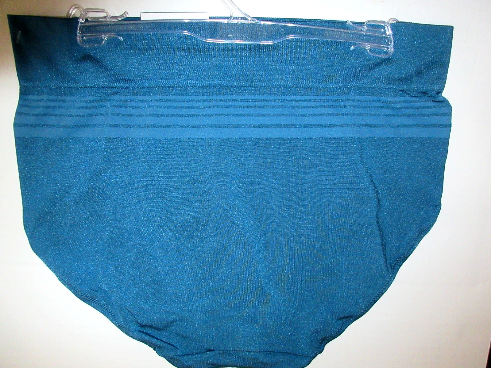 Warners BRIEF panties Seamless high waist dig free RS1501 teal blue poly ~ 7/L