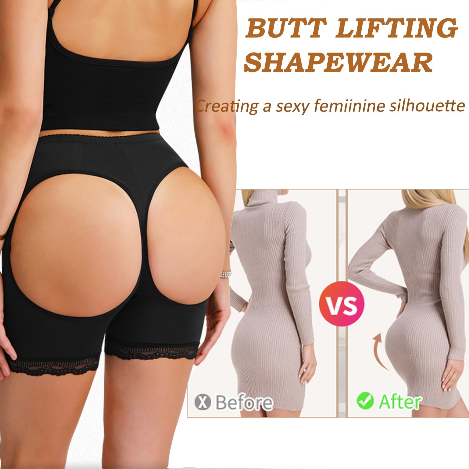 Butt Lifter Panties Fajas Women Tummy Control Shapewear Hip Enhancer Underwear