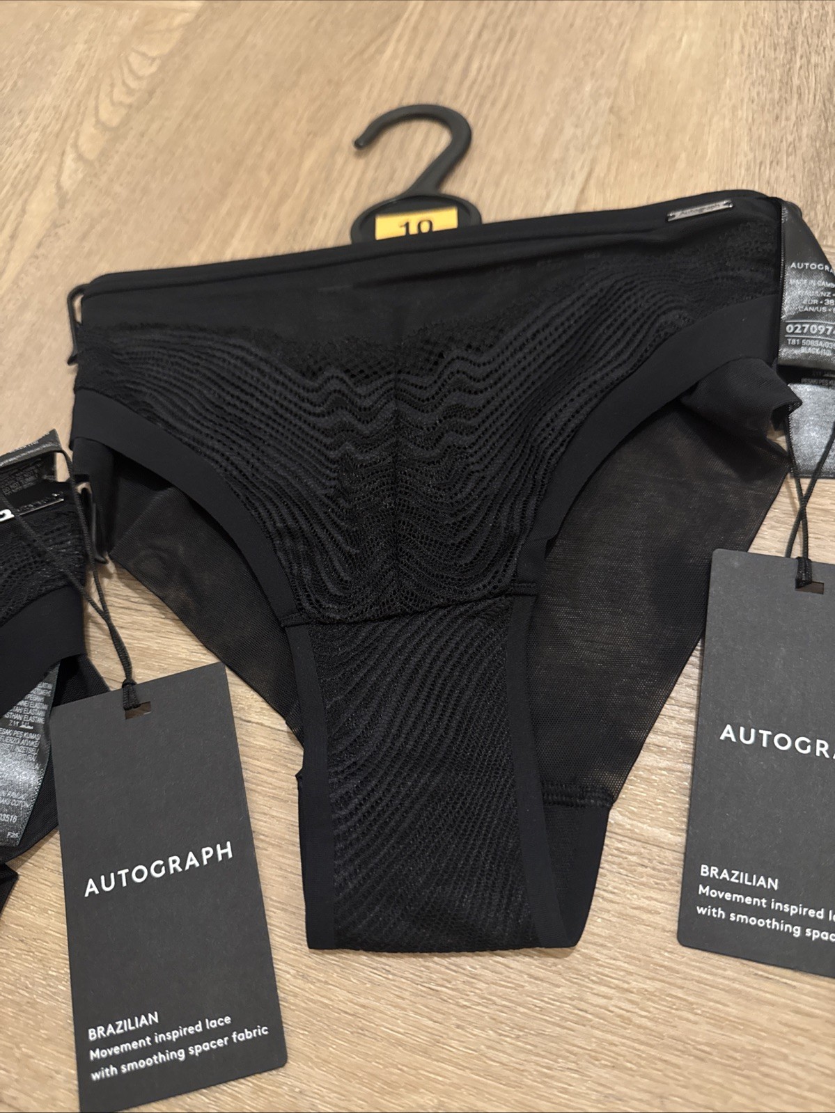 Marks and Spencer Autograph Brazilian Briefs Size 10 X 2