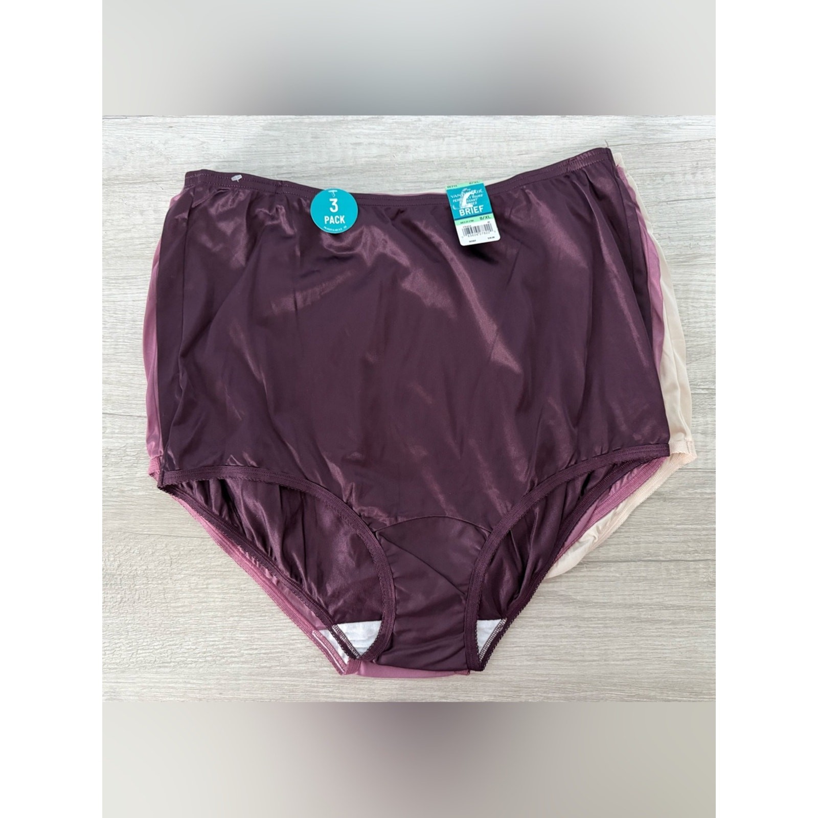 Vanity Fair Women’s Multicolor 3-Pk. Perfectly Yours Brief Underwear Size XL