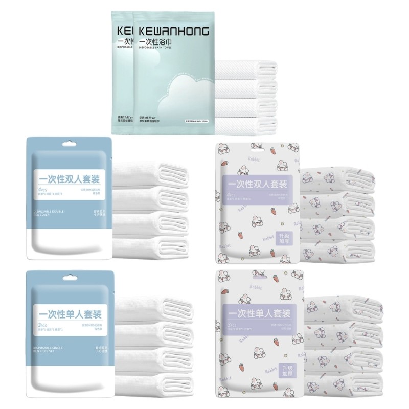 Convenient Disposable Hotel Bedding Set For Frequent Travelers And Business Trip