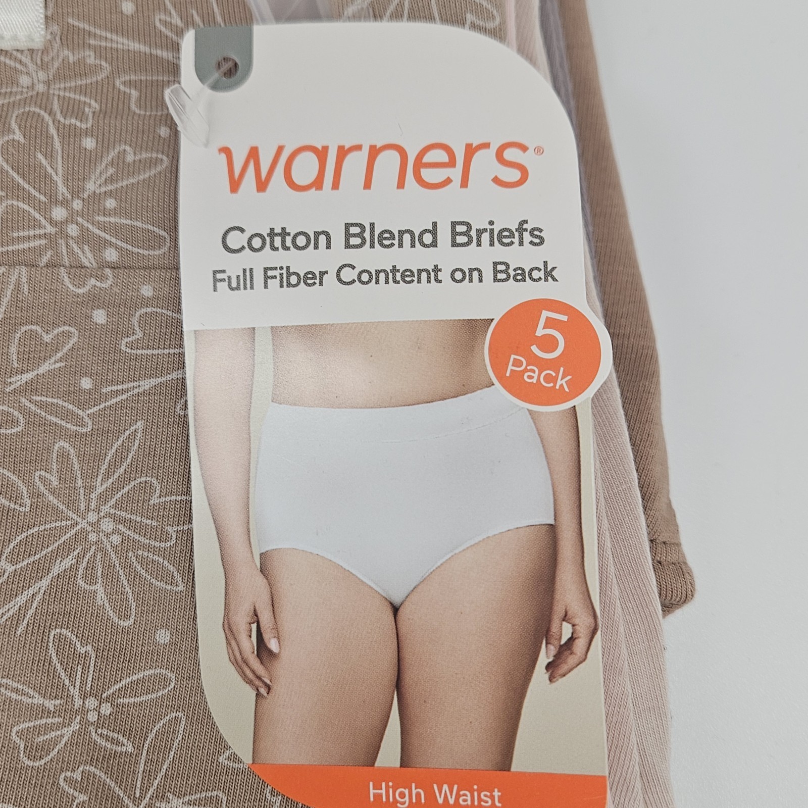 WARNERS 5 Pk Womens S M L XL Dig Free Comfy Cotton Briefs Brown Taupe Beige Pink