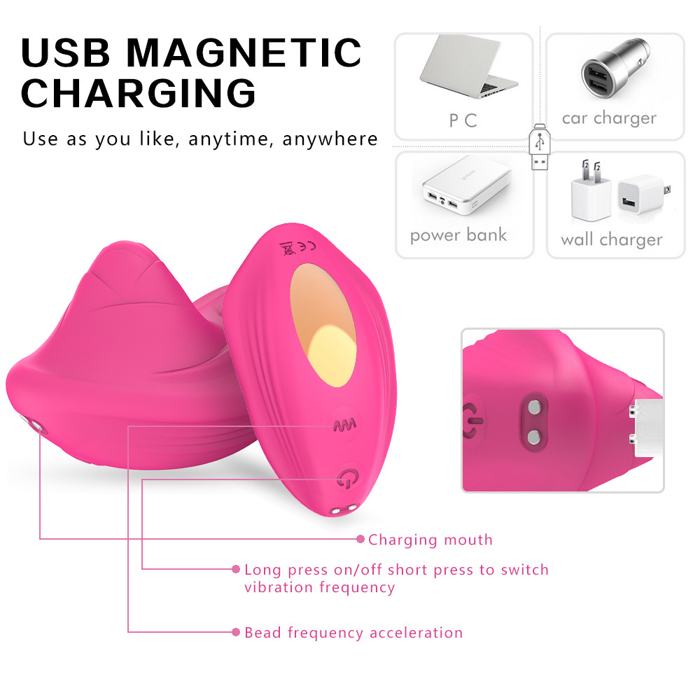 2023 Wireless Bluetooth Vibrating Panties Bikini Underwear Women Red Wearable