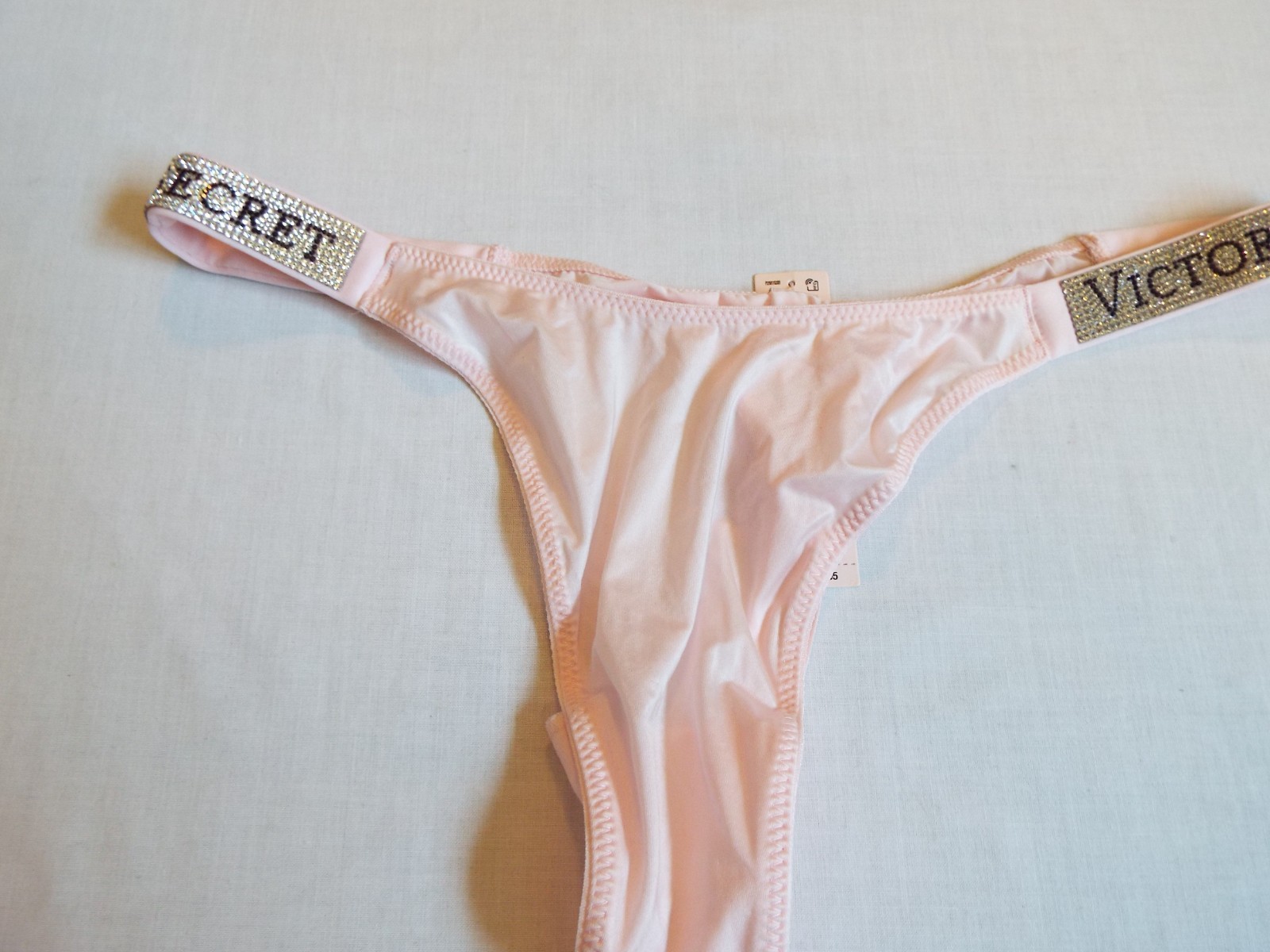 NWT Victoria’s Secret Angel Pink Shine Strap Thong Panty M