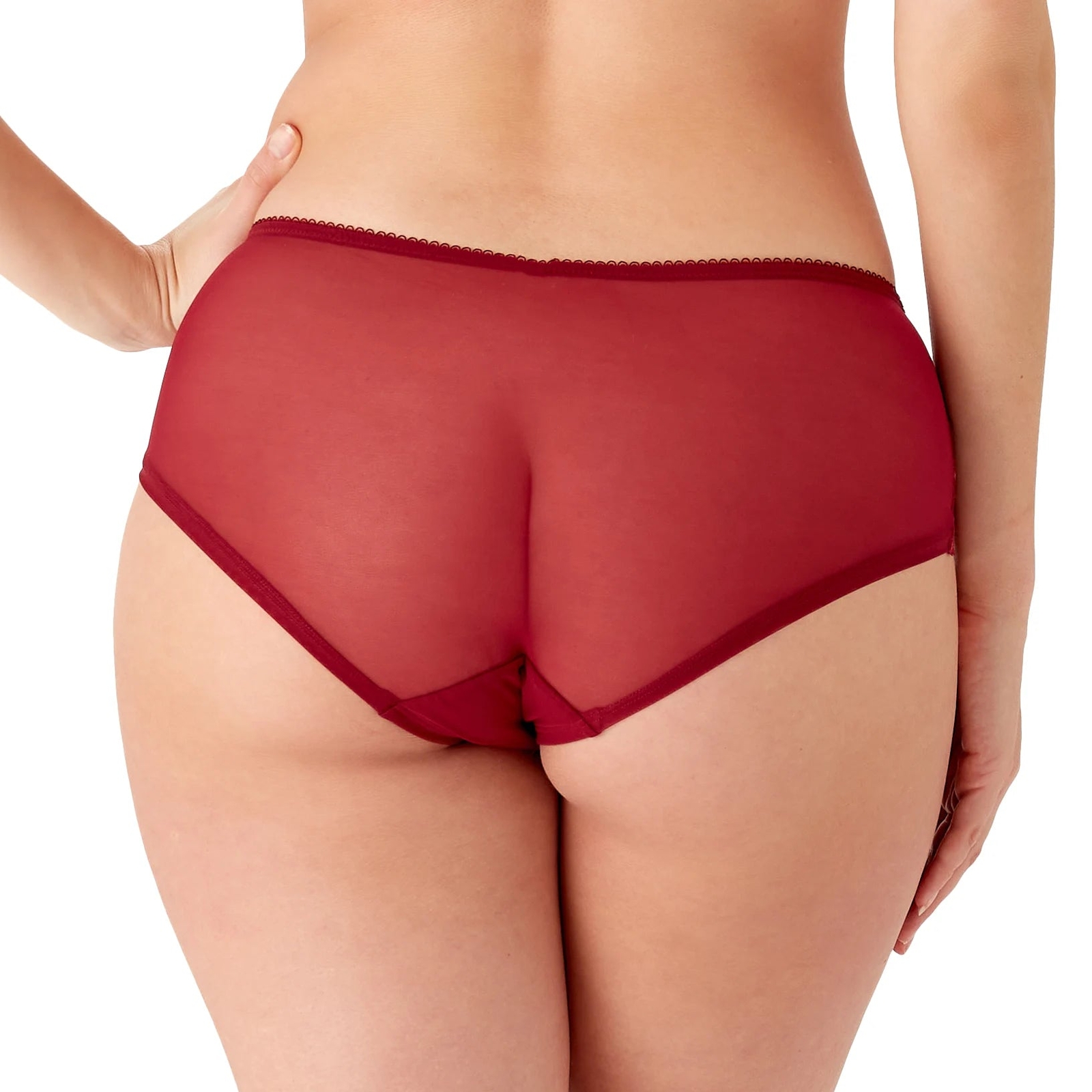 Gossard Superboost Lace Shorts Cranberry/Raspberry Sorbet Low New Lingerie 7714