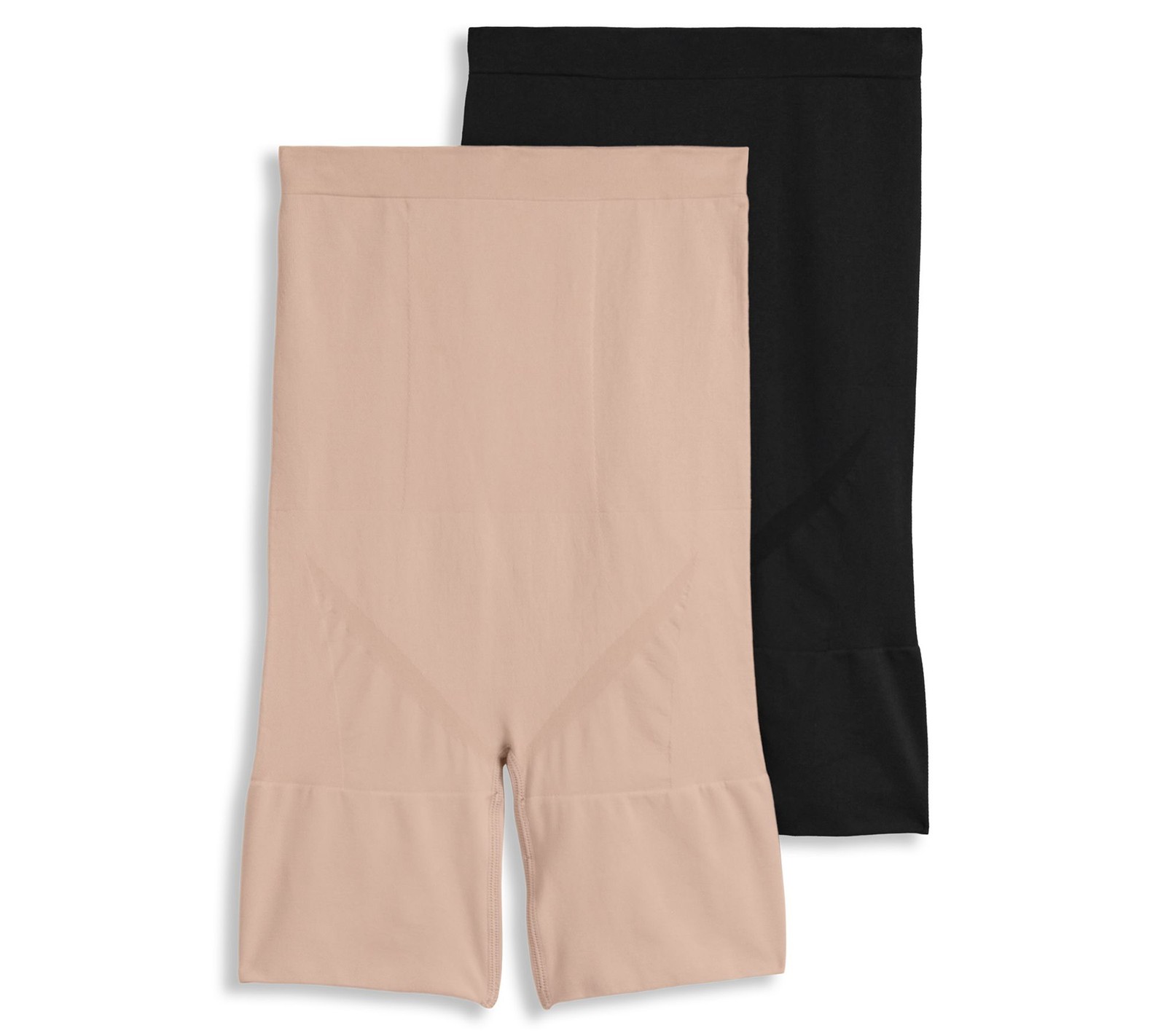 Jockey Skimmies Slimmers 2 Pack High Waisted Thigh Shapers Black/Light S New