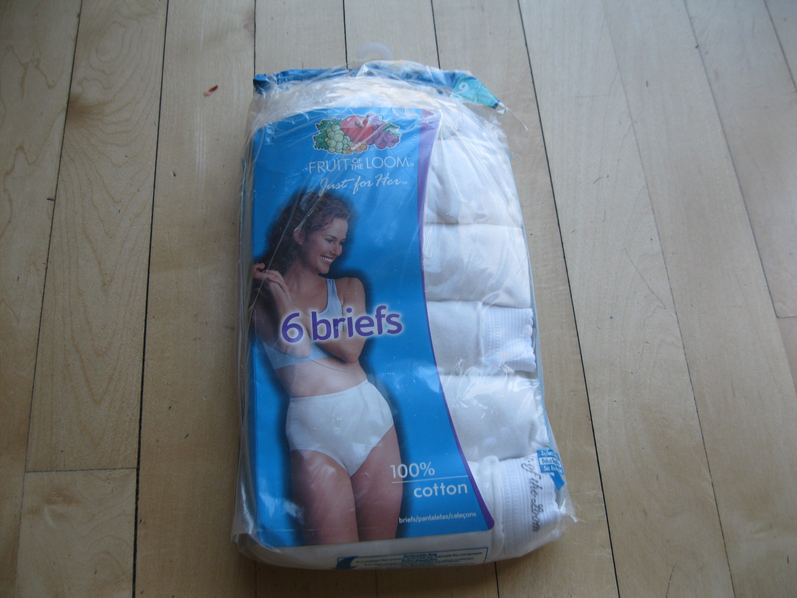 Fruit Of The Loom Comfort 100% Cotton Briefs 6 Pack White Women 9 – 2X Large NEW