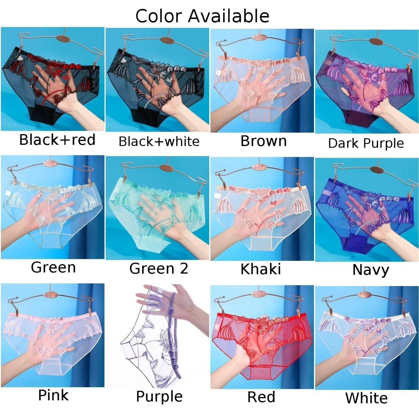Women Briefs Seamless Sexy Transparent Underpants Underwear Breathable