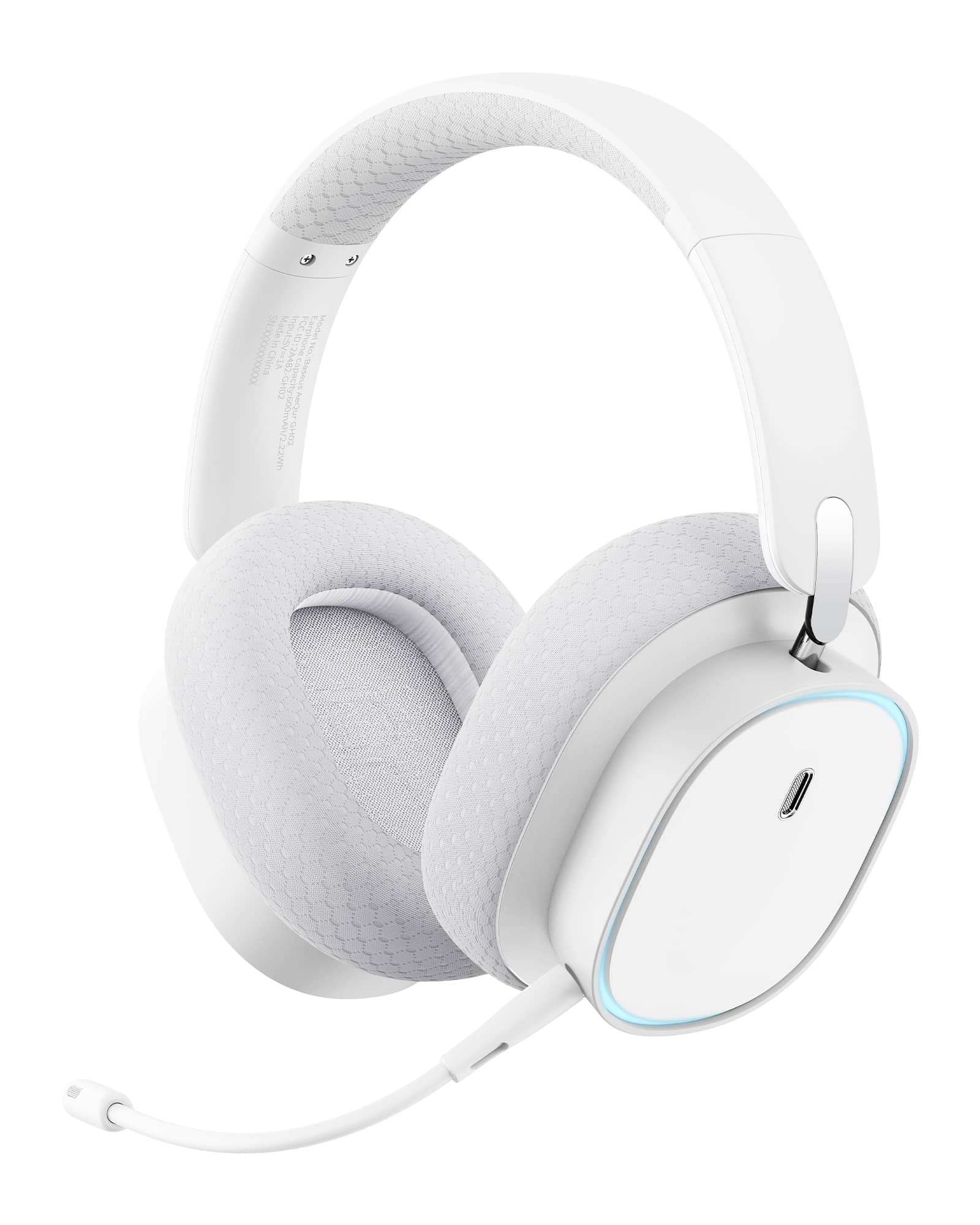 Baseus AeQur GH02 Gaming Wireless Headphones - Moon White - Image 2