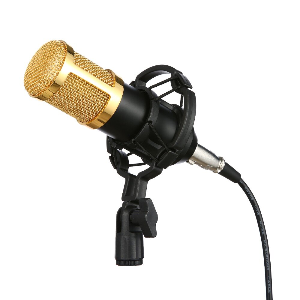 Condenser Microphone Kit - With Pop Filter & Microphone Stand + Mixer - Image 2