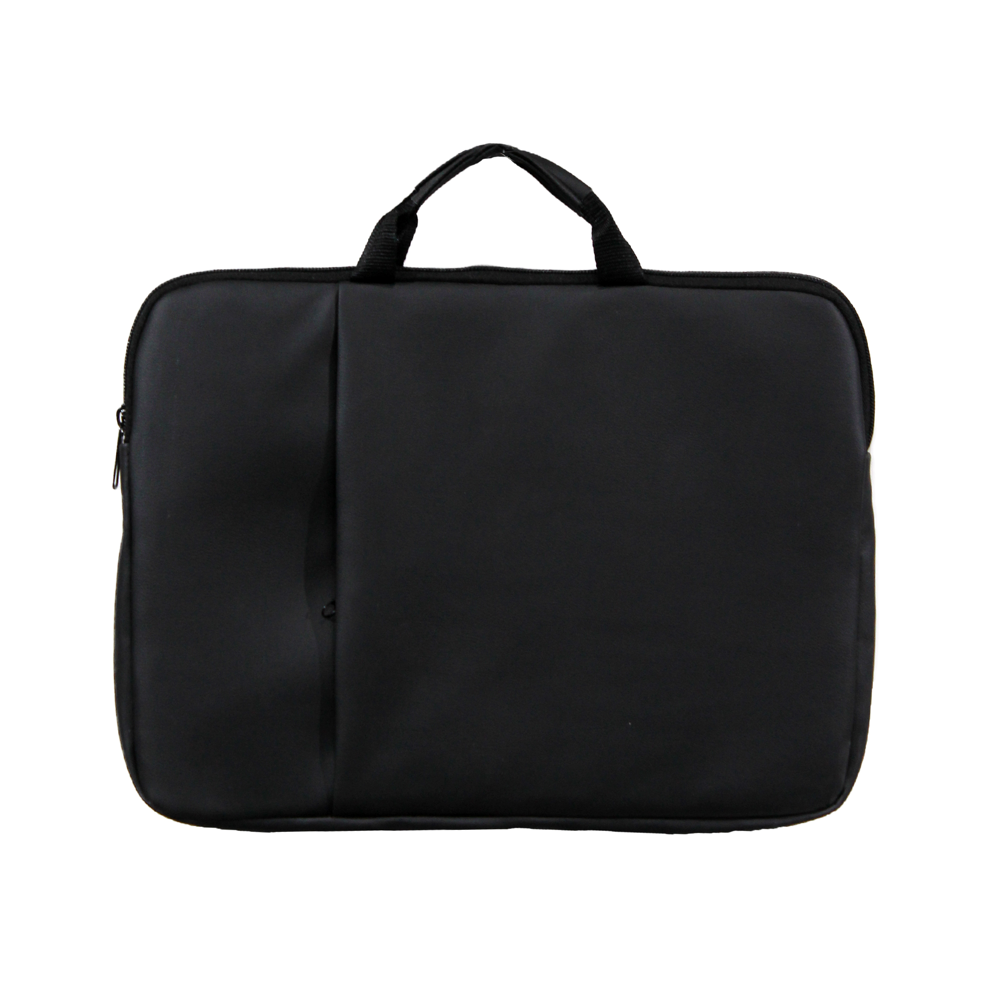 13.3 Inch Leather Laptop Sleeve - Black